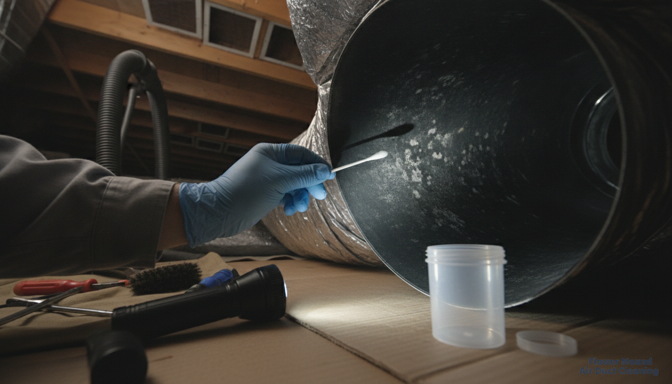 Mold Testing in Ductwork in Coppell